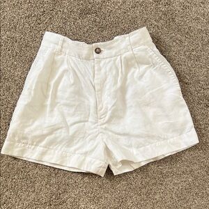 Reformation Cream High Waist Women's Shorts